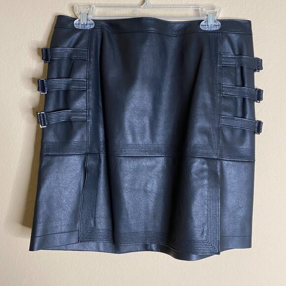 BCBGMaxAzria Dresses & Skirts - bcbg max azria devan faux leather skirt